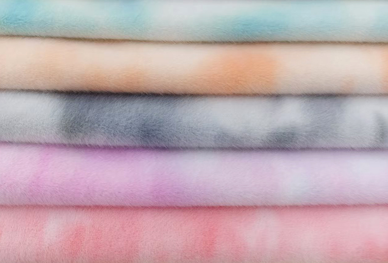 550mg 160cm Europese nerts gebatikte pluche stof geschikt voor kussens