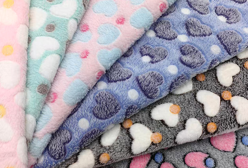 230 gsm 160 cm Dubbelzijdig flanel 3D-geprinte pluche stof
