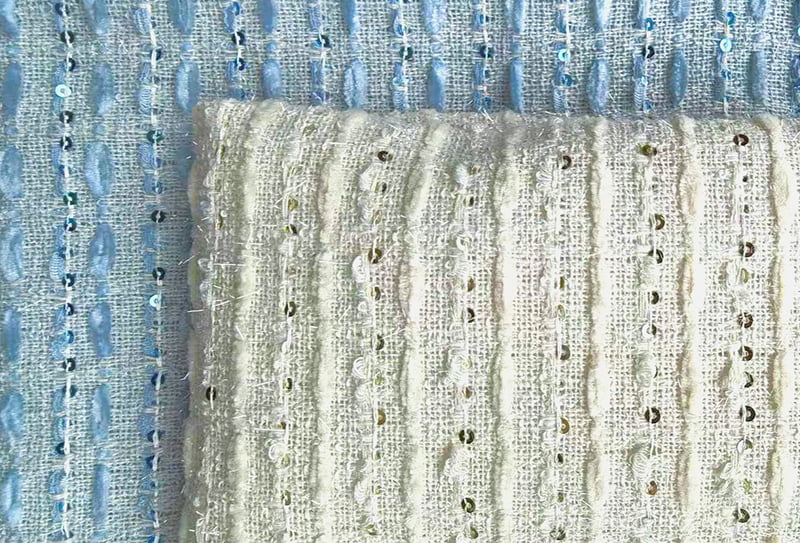 425mg 148cm Rimpel- en slijtvaste tweedstof geweven stof/chanel-geïnspireerde stof 897331