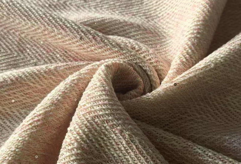 370 mg 148 cm polyester tweedstof/chanel-geïnspireerde stof 980240