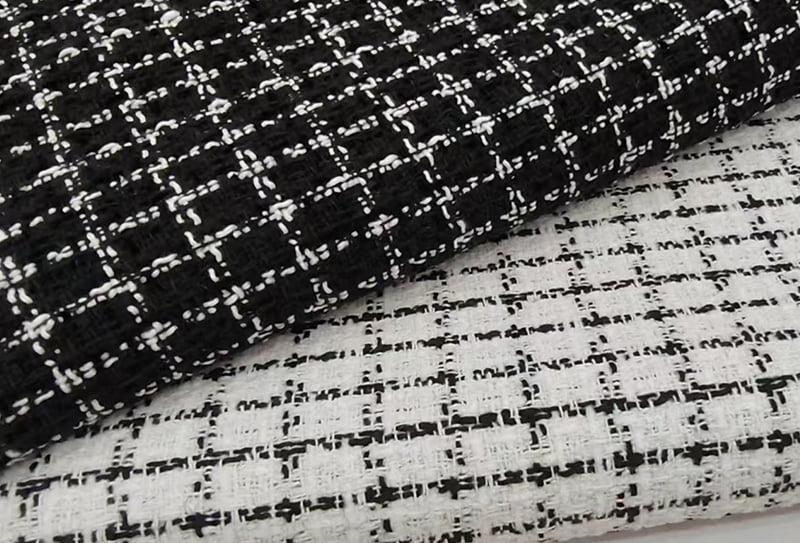 500mg 148cm Tweed stof/chanel-geïnspireerd klein # stof geschikt voor tassen/hoeden