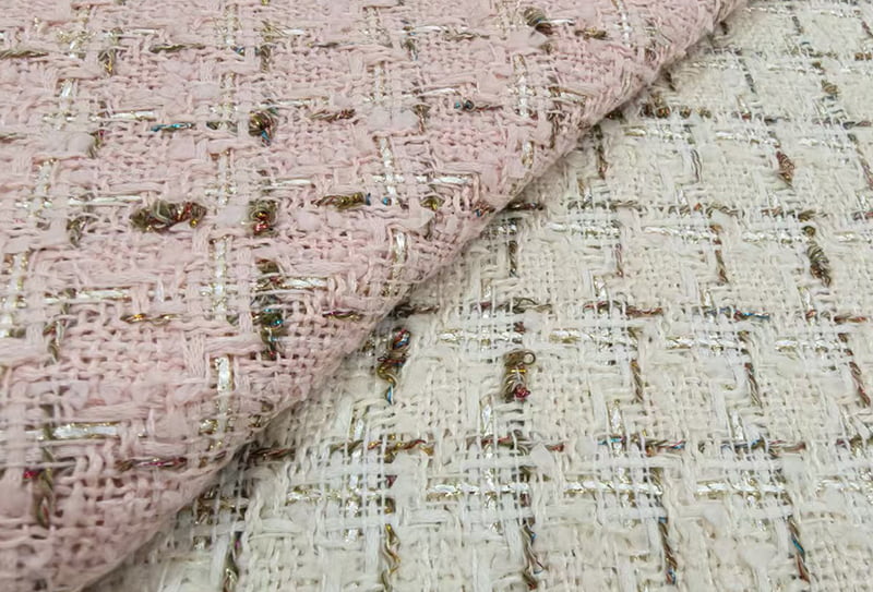 500 mg 148 cm tweedstof/chanel-geïnspireerd ls834322 geschikt voor het maken van jassen, jassen en tassen in chanel-stijl